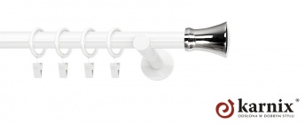 Karnisze nowoczesne NEO 19mm Monaco biały